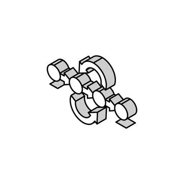 Prototyping phase analyst isometric icon vector illustration Stock Illustration