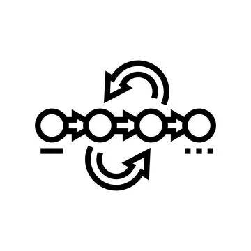 Prototyping phase analyst line icon vector illustration Stock Illustration