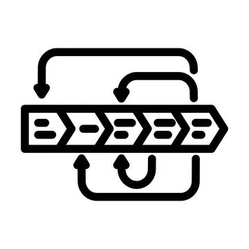 Prototyping phase analyst line icon vector illustration Stock Illustration
