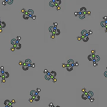 Prototyping phase analyst vector seamless pattern Stock Illustration