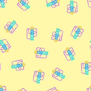 Prototyping phase analyst vector seamless pattern Stock Illustration