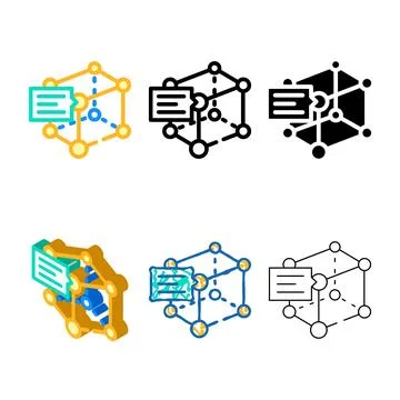 Prototyping for production color icon vector variants イラスト素材