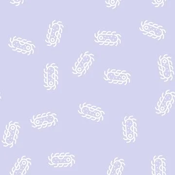 Protozoa malaria line icon vector isolated illustration Illustrazione stock