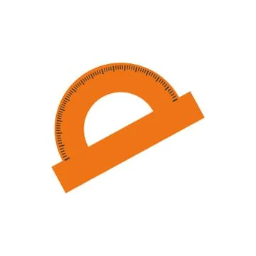 Protractor angle meter Illustrazione stock