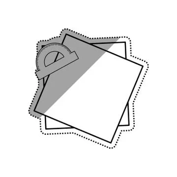Protractor angle meter Illustrazione stock