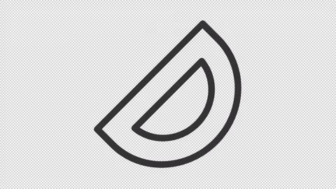 Protractor animated icon Video stock 248517103