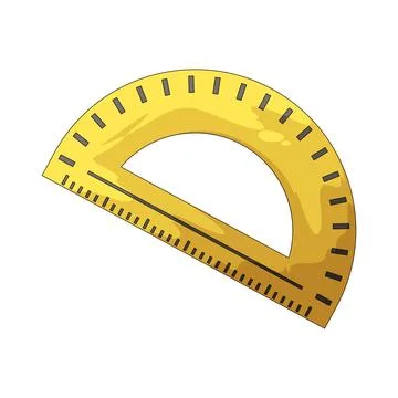 Protractor illustration Stock Illustration