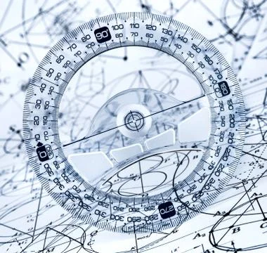 Protractor Stockfoto's