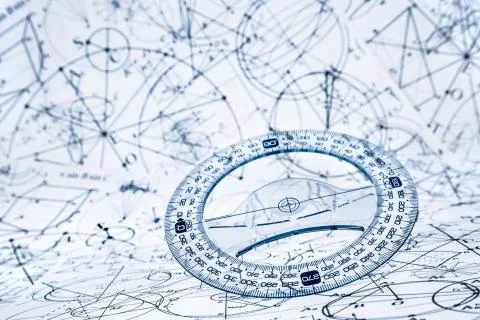 Protractor Stockfoto's