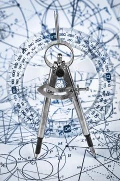 Protractor Foto stock