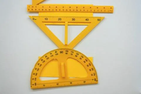 Protractor. Stock Photos