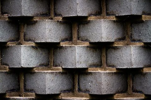 Protruding bricks Stock Photos