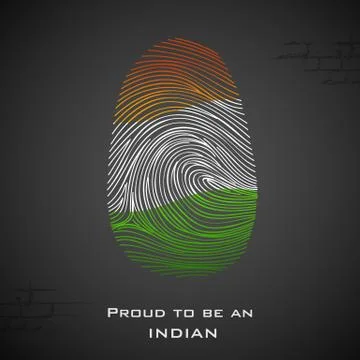 Proud to be an Indian Stock Illustration