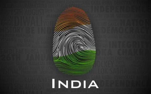 Proud to be an Indian Stock Illustration