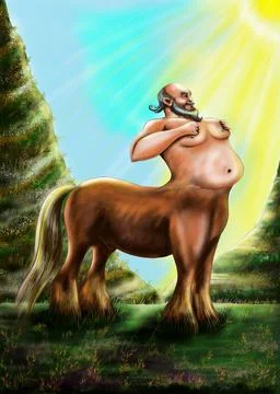Proud Centaur  Stock Illustration