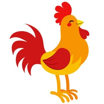 Proud Rooster Stock Illustration
