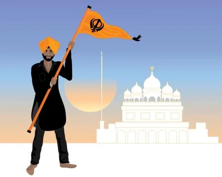 Proud sikh Stock Illustration
