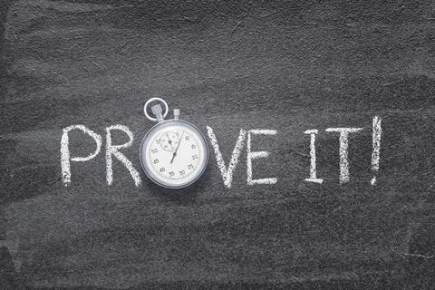 Prove it watch Stock Photos