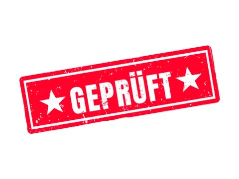Proved word in german text Stock Illustration