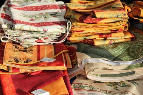 Provencal fabrics Stock Photos