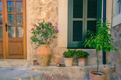 Provence house facade Stock Photos
