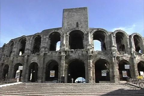 Provence Roman ampitheater Arles 스톡 동영상 466333