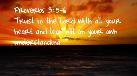 Proverbs 3:5-6 Stock Footage 1807231