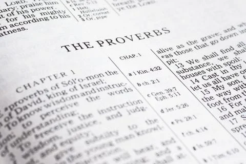 The proverbs. Stock Photos
