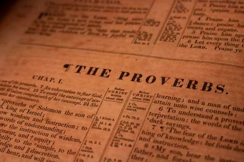 The Proverbs Stock Photos