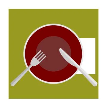 Provide etiquette on white background flat Stock Illustration