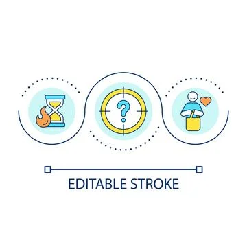 Provide positive consumer experience loop concept icon Illustrazione stock