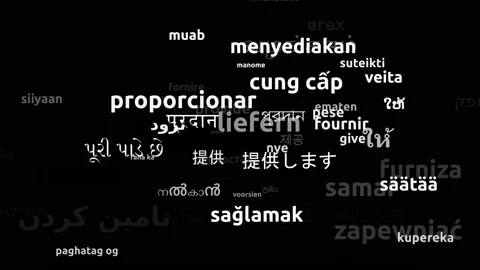 Provide Translated in 58 Worldwide Languages Endless Looping 3d Zooming Wordc Stock-Footage 145213997