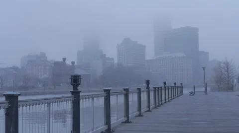 Providence Mist - No Camera Movement Stock Footage