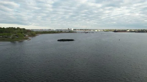 Providence River Port Stock Footage 153888026