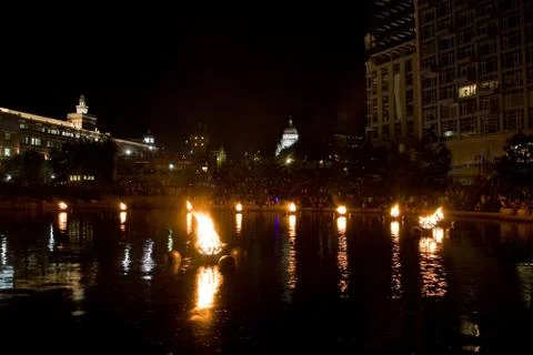 Providence Water Fire Stock Photos