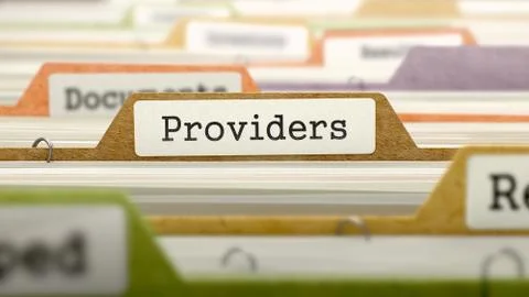 Providers - Folder Name in Directory Stock Illustration