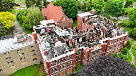 Provides Different Angles - St. Anthonys Convent - Syracuse, NY 库存照片