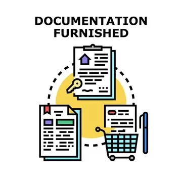 Providing data for real estate and commerce transactions Stock Illustration
