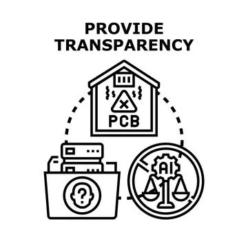 Providing transparency in data, environment, and artificial intelligence Stock Illustration