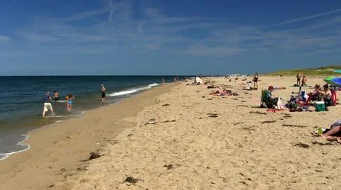 Provincetown Cape Cod race point beach Video stock 12371683