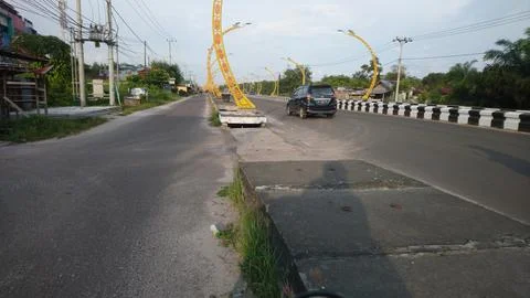 This is the provincial connecting axis road Stock Photos
