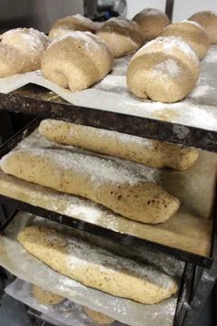 Proving bread Stock Photos