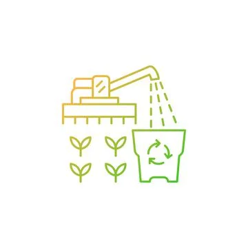 Provision surplus gradient linear vector icon Stock Illustration