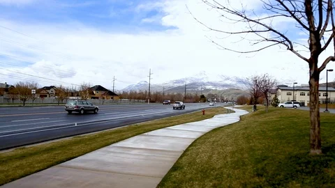 Provo Canyon Road Stock Footage 105602526