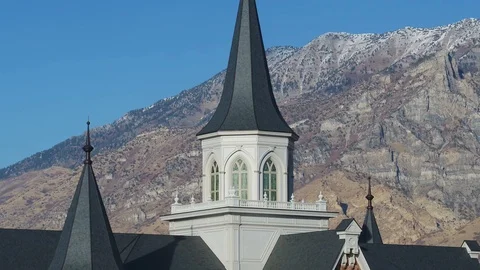 Provo City Mormon Temple Stock Footage 119083536
