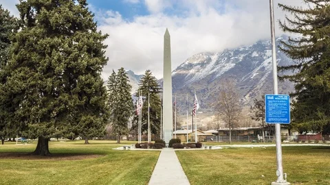 Provo Memorial Park Hyperlapse Stock Footage 87099280