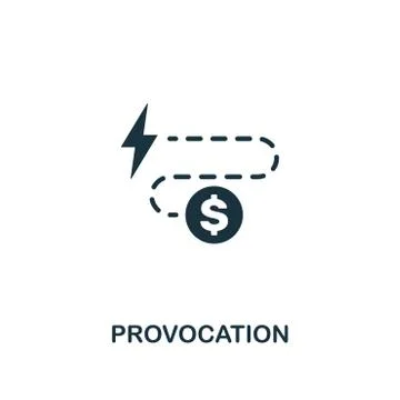 Provocation icon. Premium style design from corruption icon collection. Pixel Stock Illustration