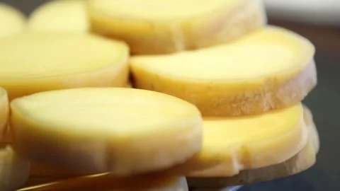 Provolone cheese ready to grill Stock Footage 131987183