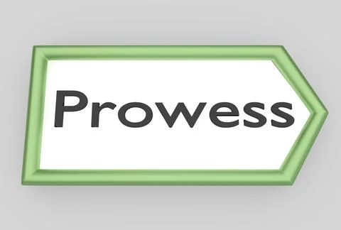 Prowess - personality concept Stock Illustration