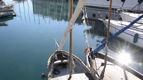 Prows of boats Stock Footage 84779975